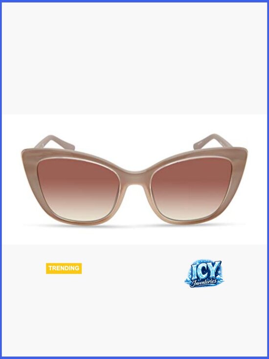 Retro Inspired Cat Eye Sunglasses with Gradient Lenses main image 4